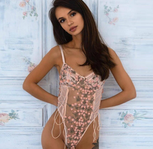 Load image into Gallery viewer, Lace Mesh Embroidered Unlined Lingerie
