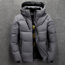 Load image into Gallery viewer, Warm Solid Color Hooded Down Jacket
