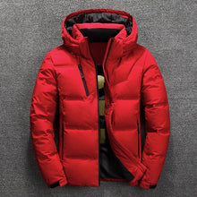 Load image into Gallery viewer, Warm Solid Color Hooded Down Jacket
