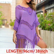Load image into Gallery viewer, Tropical Tassel Cover Up Tunic
