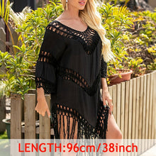 Load image into Gallery viewer, Tropical Tassel Cover Up Tunic
