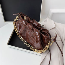 Load image into Gallery viewer, Alligator Thick Gold Chain Purse
