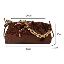 Load image into Gallery viewer, Alligator Thick Gold Chain Purse

