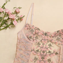 Load image into Gallery viewer, Embroidered Floral Lace Bodysuit
