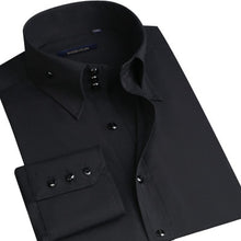 Load image into Gallery viewer, Luxury Button Up Silk Cotton Slim Fit Shirt
