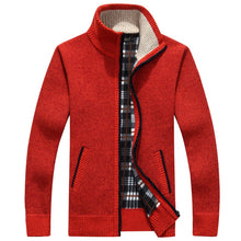 Load image into Gallery viewer, Men&#39;s Wool Zipper Knitwear Cardigan
