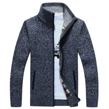 Load image into Gallery viewer, Men&#39;s Wool Zipper Knitwear Cardigan
