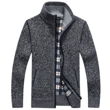 Load image into Gallery viewer, Men&#39;s Wool Zipper Knitwear Cardigan
