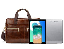 Load image into Gallery viewer, Men&#39;s Genuine Natural Leather Briefcase
