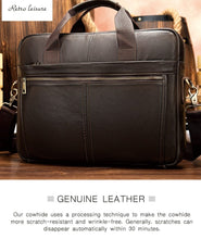 Load image into Gallery viewer, Genuine Leather Briefcase (14&#39;&#39; Laptop)
