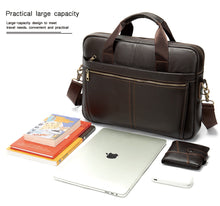 Load image into Gallery viewer, Genuine Leather Briefcase (14&#39;&#39; Laptop)
