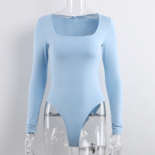 Load image into Gallery viewer, Solid Long Sleeve Fitted Bodysuit
