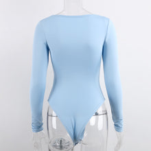 Load image into Gallery viewer, Solid Long Sleeve Fitted Bodysuit
