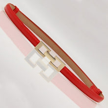 Load image into Gallery viewer, New Design Faux Leather Thin Belt.
