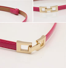 Load image into Gallery viewer, New Design Faux Leather Thin Belt.
