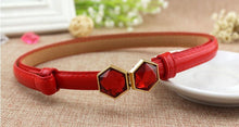 Load image into Gallery viewer, New Design Faux Leather Thin Belt.
