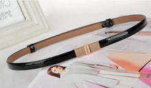 Load image into Gallery viewer, New Design Faux Leather Thin Belt.
