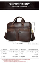 Load image into Gallery viewer, Men&#39;s Genuine Natural Leather Briefcase
