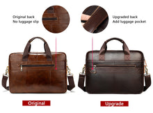 Load image into Gallery viewer, Men&#39;s Genuine Natural Leather Briefcase
