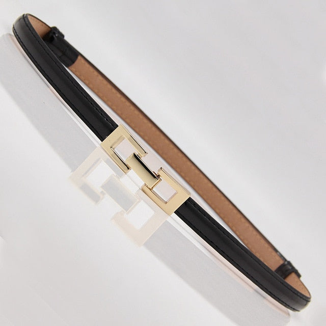 New Design Faux Leather Thin Belt.