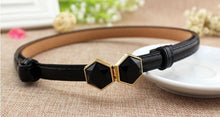 Load image into Gallery viewer, New Design Faux Leather Thin Belt.
