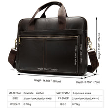 Load image into Gallery viewer, Genuine Leather Briefcase (14&#39;&#39; Laptop)
