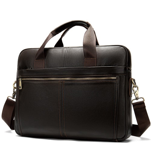 Genuine Leather Briefcase (14'' Laptop)