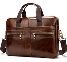 Load image into Gallery viewer, Men&#39;s Genuine Natural Leather Briefcase
