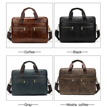 Load image into Gallery viewer, Men&#39;s Genuine Natural Leather Briefcase
