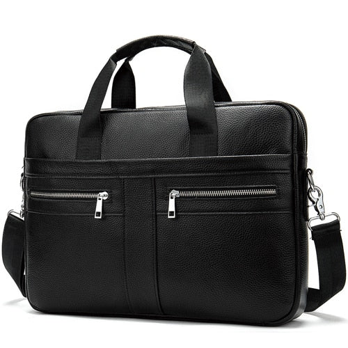 Men's Genuine Natural Leather Briefcase