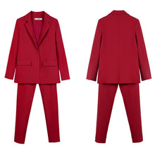 Load image into Gallery viewer, Business Blazer+Pencil Pant Suit
