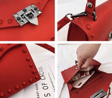 Load image into Gallery viewer, Luxury Hard Rivet PVC Handbag
