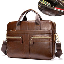 Load image into Gallery viewer, Men&#39;s Genuine Natural Leather Briefcase
