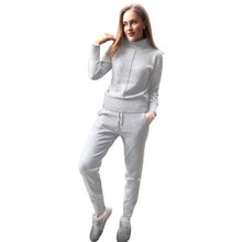 Load image into Gallery viewer, Wool Cotton Knit High Collar Sweater+Pants
