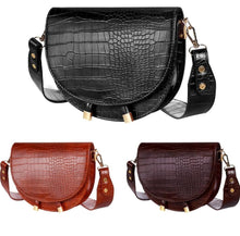 Load image into Gallery viewer, Crocodile Pattern PU Shoulder Bags
