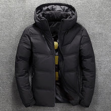 Load image into Gallery viewer, Warm Solid Color Hooded Down Jacket
