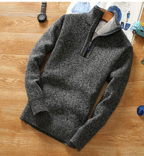 Load image into Gallery viewer, Winter Thick Fleece Half Zip Sweater
