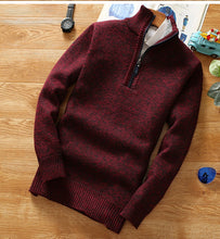 Load image into Gallery viewer, Winter Thick Fleece Half Zip Sweater
