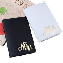 Load image into Gallery viewer, Mr Mrs Lover Couple Passport Holder Travel Case
