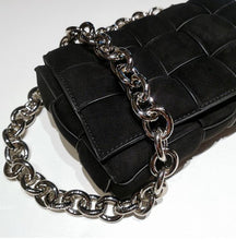 Load image into Gallery viewer, Suede Thick Metal Chain Woven Purse
