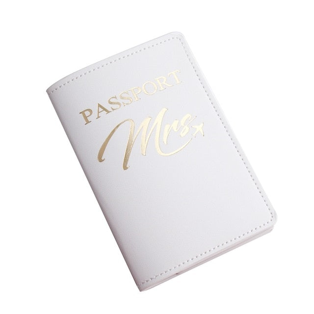 Mr Mrs Lover Couple Passport Holder Travel Case