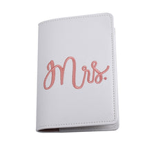 Load image into Gallery viewer, Mr Mrs Lover Couple Passport Holder Travel Case
