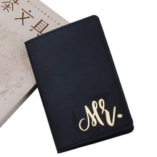 Load image into Gallery viewer, Mr Mrs Lover Couple Passport Holder Travel Case
