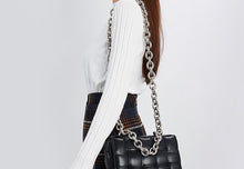 Load image into Gallery viewer, Luxury Soft Woven Thick Metal Chain Bag
