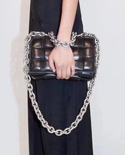 Load image into Gallery viewer, Luxury Soft Woven Thick Metal Chain Bag
