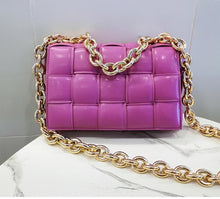 Load image into Gallery viewer, Luxury Soft Woven Thick Metal Chain Bag
