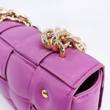 Load image into Gallery viewer, Luxury Soft Woven Thick Metal Chain Bag
