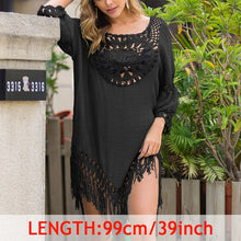 Load image into Gallery viewer, Tropical Tassel Cover Up Tunic
