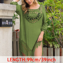 Load image into Gallery viewer, Tropical Tassel Cover Up Tunic
