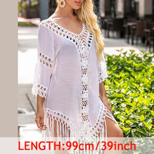 Load image into Gallery viewer, Tropical Tassel Cover Up Tunic
